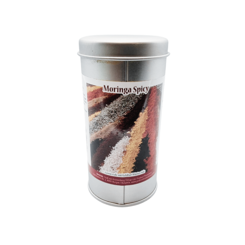 Moringa Spicy Gewürz mit Kalahari Wüsten Salz für 7,50 € jetzt kaufen